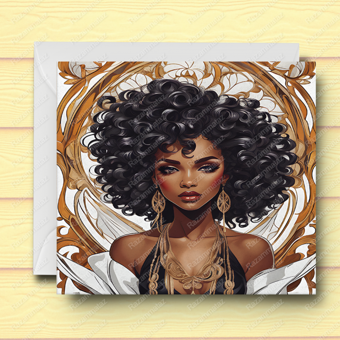 Black Woman G Card